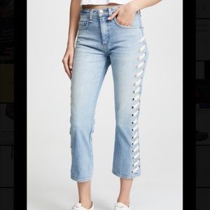 Veronica Beard Ines girlfriend crop jeans